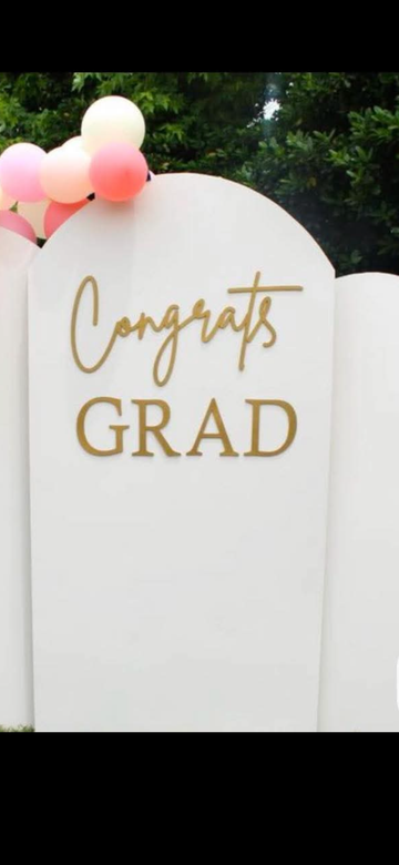 Congrats Grad Wooden Sign