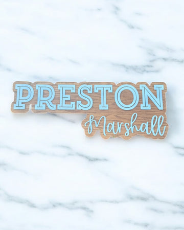 3' Custom Nursery Name Sign