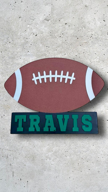 Football Name Sign