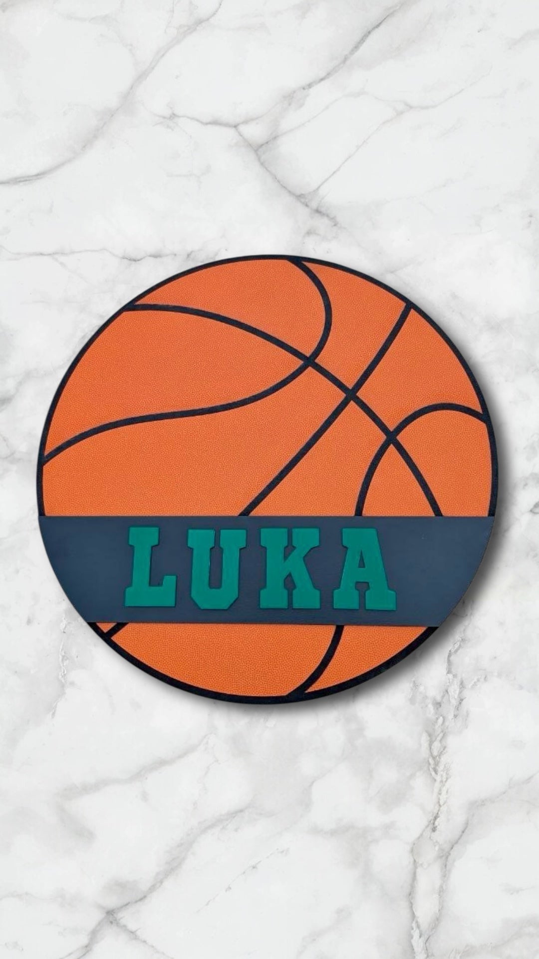 Basketball Name Sign